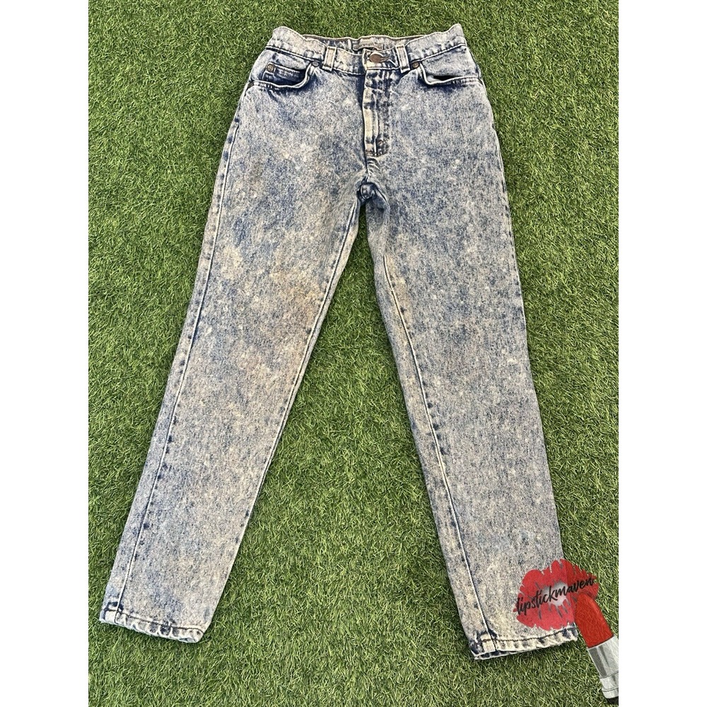 Vintage Levi's Jeans Kids Size 12 900‎ Series 80s Acid Wash Denim Slim Fit